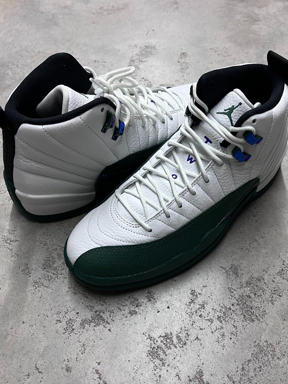 Air Jordan 12 Retro Bucks Summit White Gorge Green Men's CT8013 103 - New